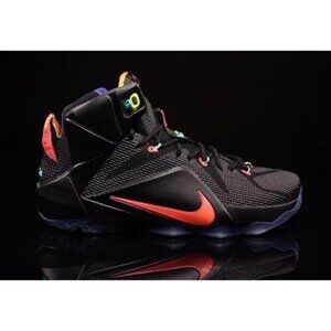 Nike LeBron 12 Data Size 10 Mens Sneakers Black 684593 068